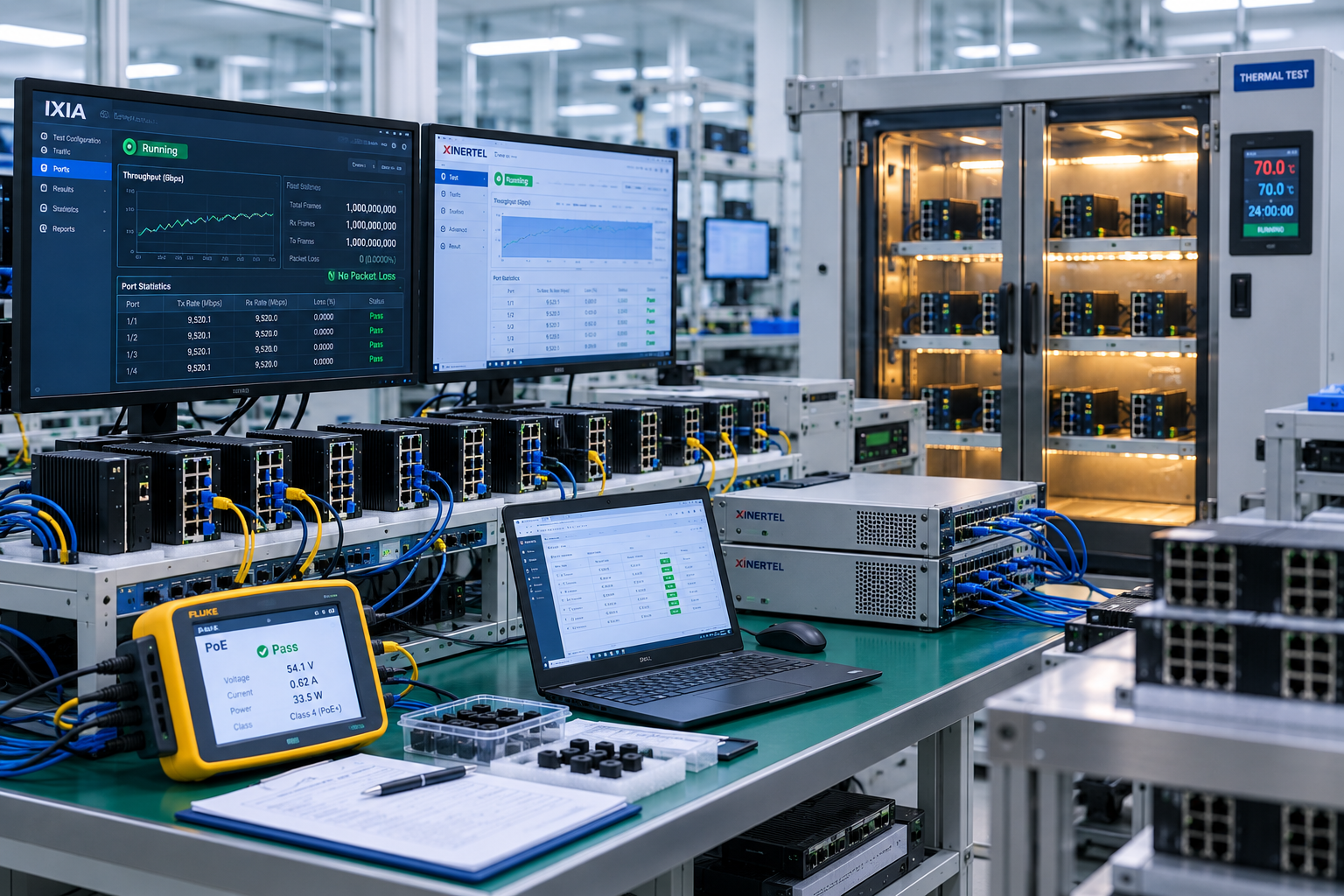 Sino Networks assembly and test validation equipment