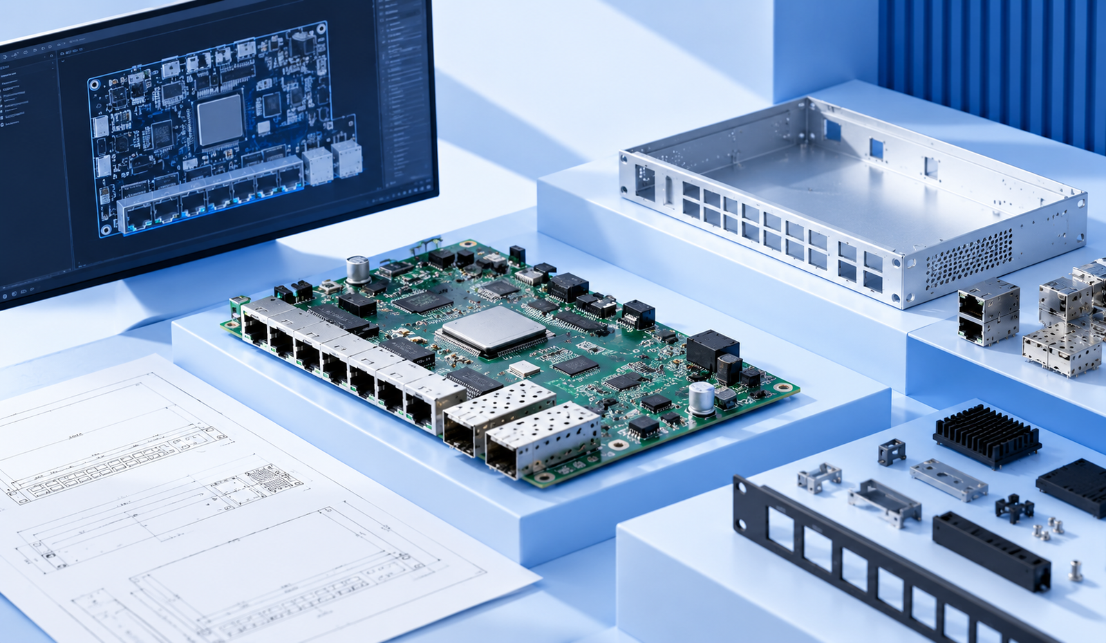 White box enterprise Ethernet switching platform