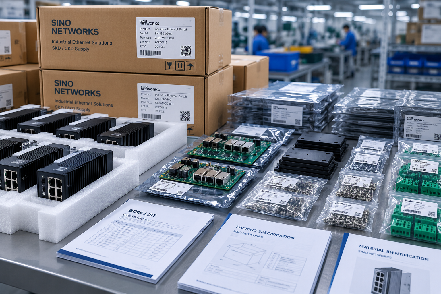 Sino Networks standardized SKD CKD material supply